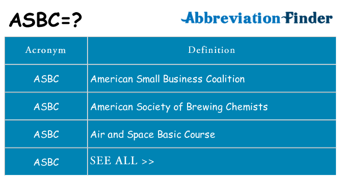 What does asbc stand for