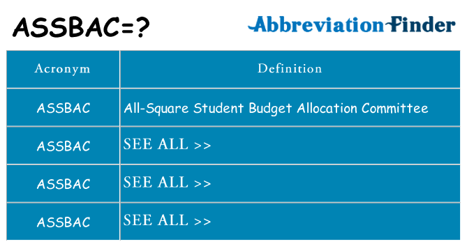 What does assbac stand for