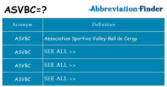 What does asvbc stand for