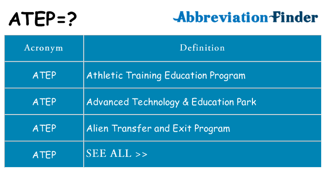 What does atep stand for