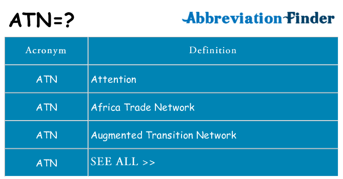 What does atn stand for