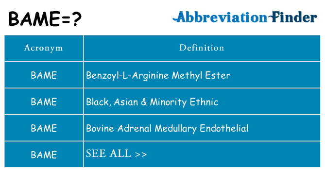 What does bame stand for