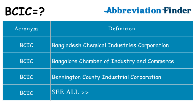 What does bcic stand for
