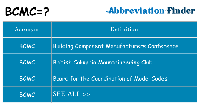 What does bcmc stand for