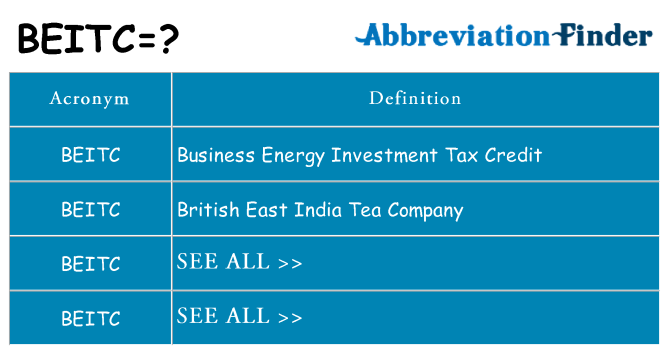 What does beitc stand for
