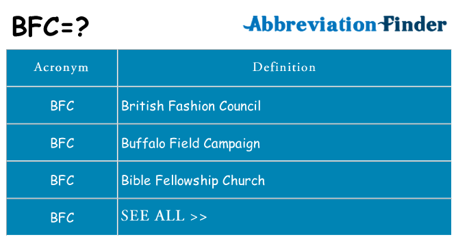 What does bfc stand for