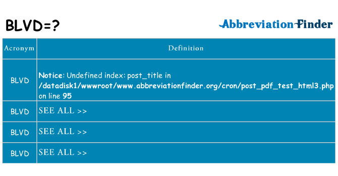 What Does BLVD Mean BLVD Definitions Abbreviation Finder what-does-blvd-mean-blvd-definitions-abbreviation-finder