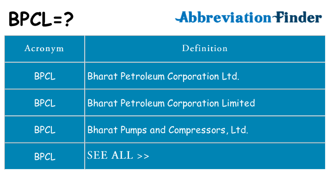 What does bpcl stand for