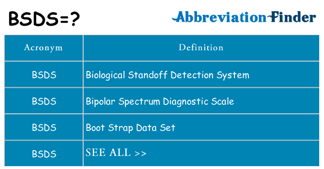What does bsds stand for