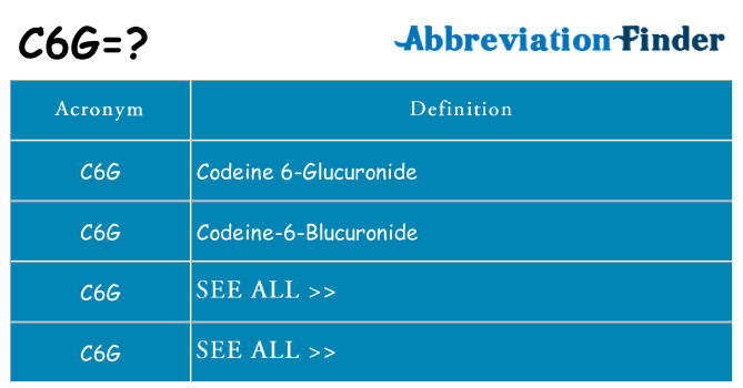 What does c6g stand for
