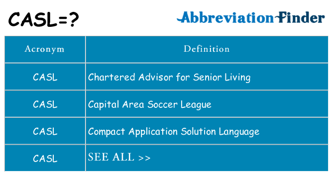What does casl stand for