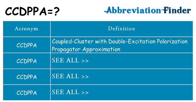 What does ccdppa stand for
