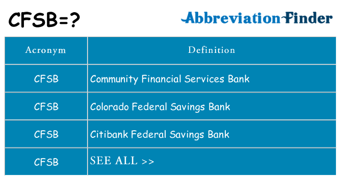 What does cfsb stand for