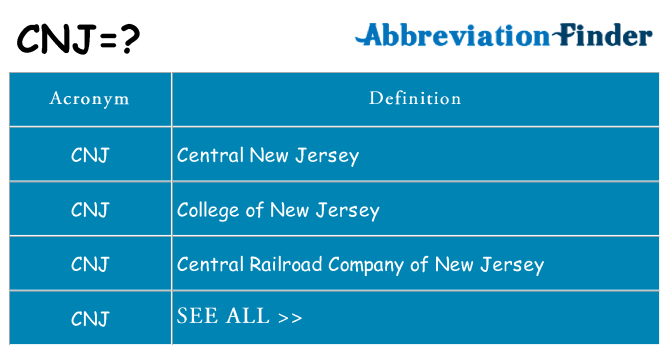 What does cnj stand for