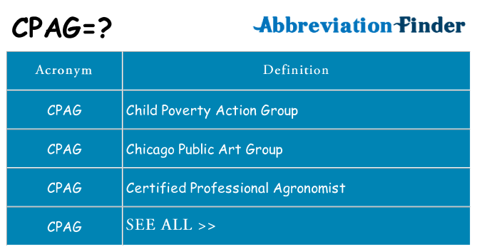 What does cpag stand for