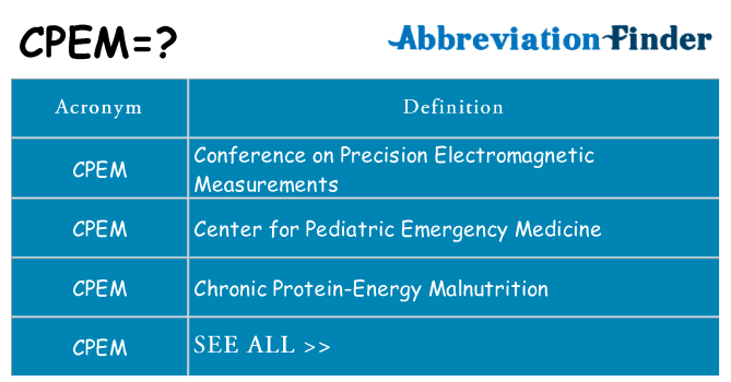 What does cpem stand for