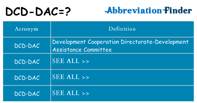 What does dcd-dac stand for