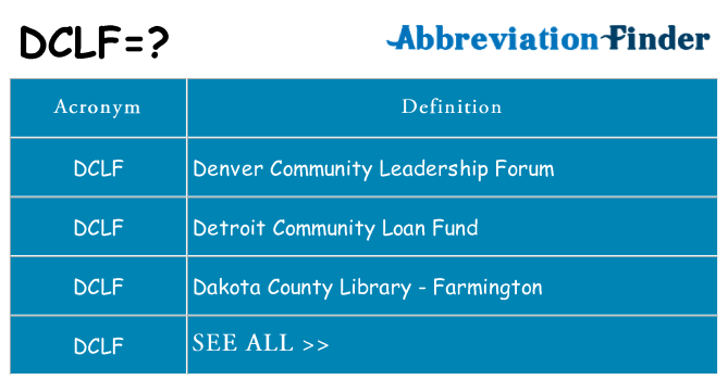 What does dclf stand for