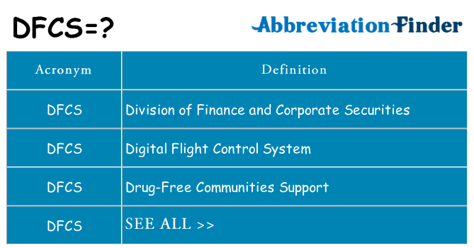 What does dfcs stand for