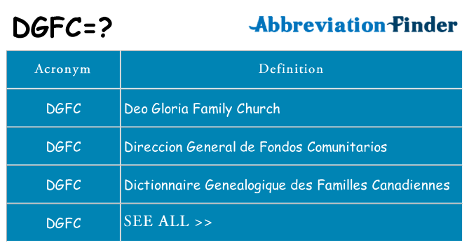 What does dgfc stand for