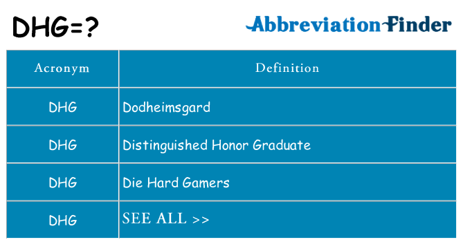 What does dhg stand for