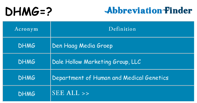 What does dhmg stand for