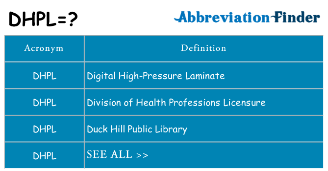 What does dhpl stand for