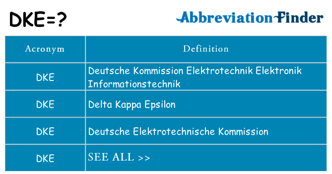 What does dke stand for