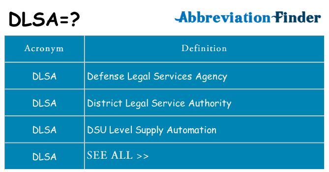 What does dlsa stand for