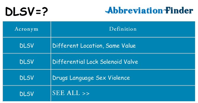 What does dlsv stand for
