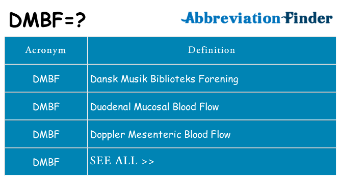 What does dmbf stand for