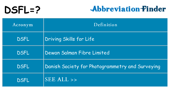 What does dsfl stand for