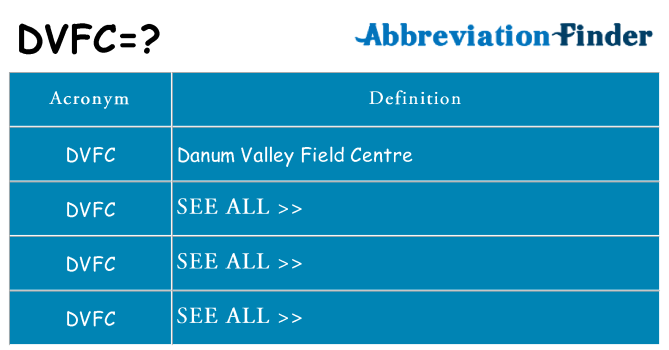 What does dvfc stand for
