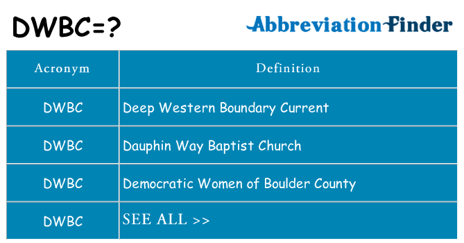 What does dwbc stand for