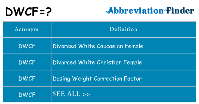 What does dwcf stand for