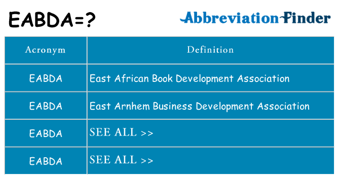 What does eabda stand for