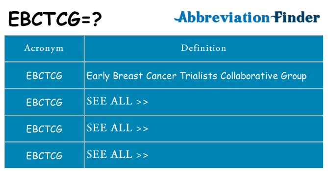 What does ebctcg stand for
