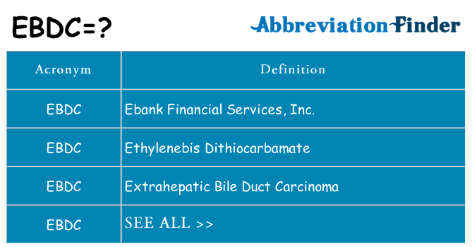 What does ebdc stand for