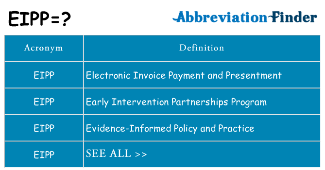 What does eipp stand for