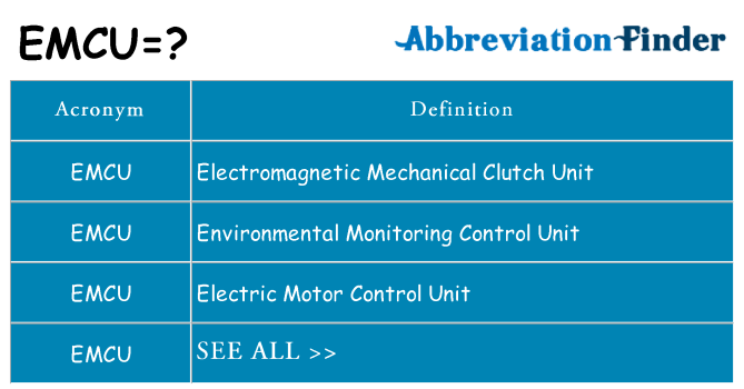 What does emcu stand for