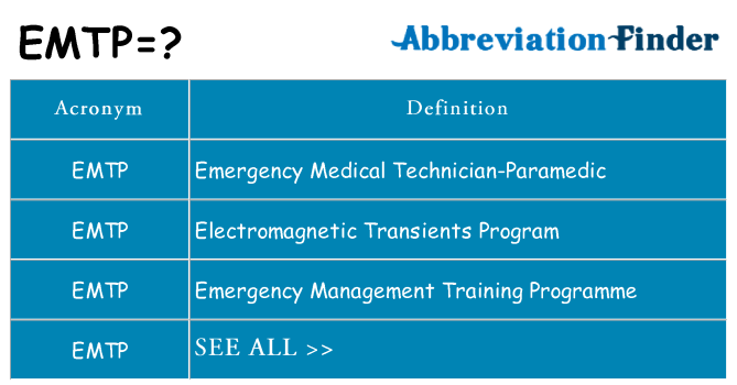 What does emtp stand for