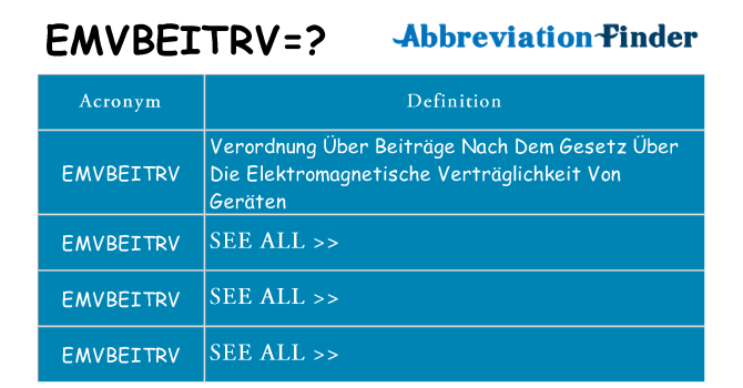 What does emvbeitrv stand for