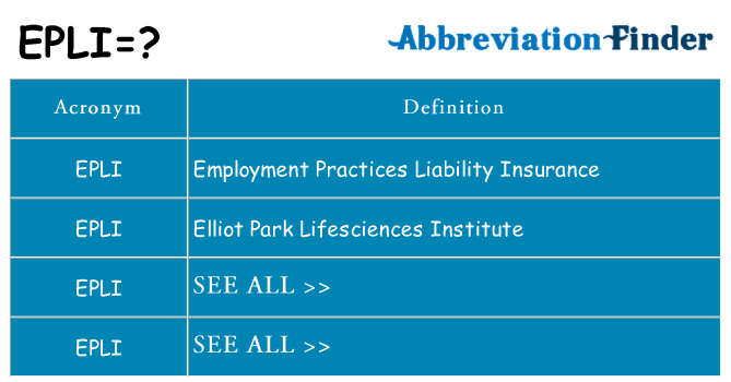 What does epli stand for