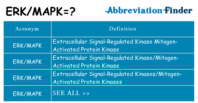 What does erkmapk stand for