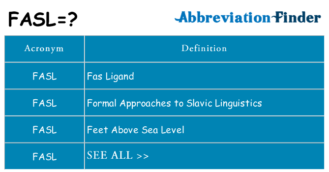 What does fasl stand for