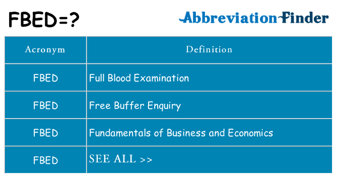 What does fbed stand for