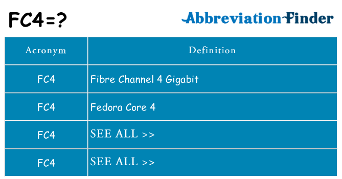 What does fc4 stand for