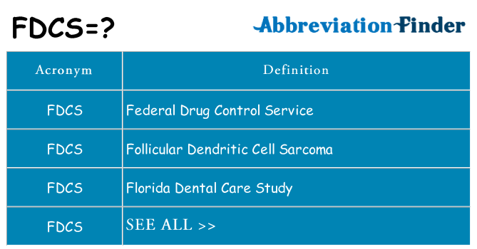 What does fdcs stand for