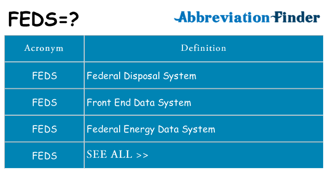 What does feds stand for