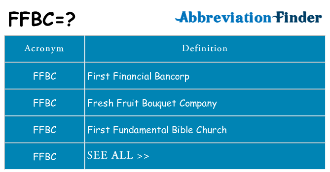 What does ffbc stand for